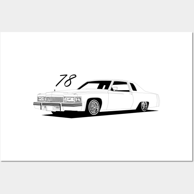 78 Cadillac Wall Art by ThornyroseShop